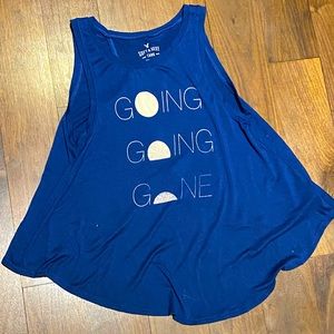 American Eagle Soft & Sexy open back tank top “Going Going Gone”!